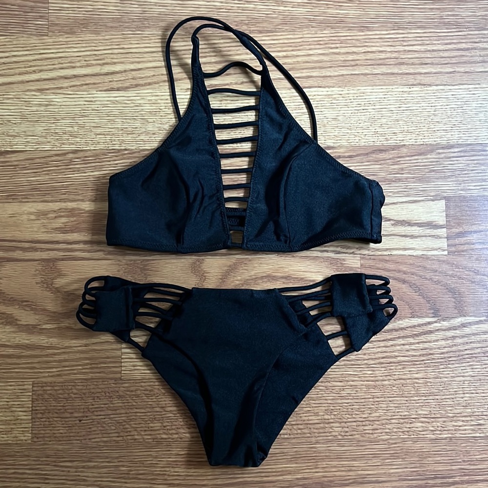 Rip Curl Black High Neck Bikini